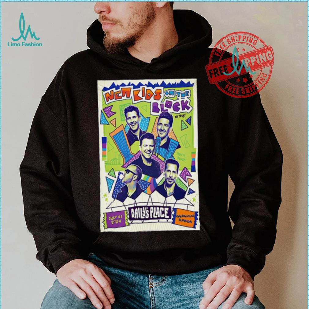 New Kids On The Block Tour In Jacksonville FL July 21 2024 Poster Shirt New Kids On The Block Tour In Jacksonville FL July 21 2024 Poster Shirt