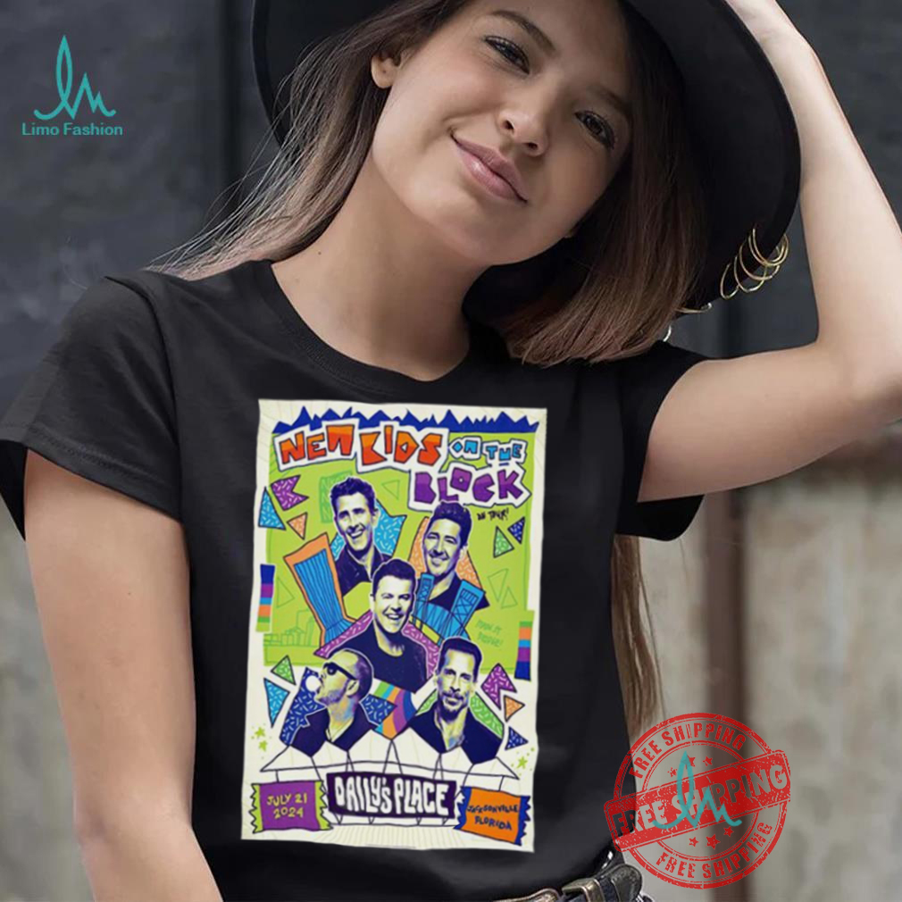 New Kids On The Block Tour In Jacksonville FL July 21 2024 Poster Shirt New Kids On The Block Tour In Jacksonville FL July 21 2024 Poster Shirt