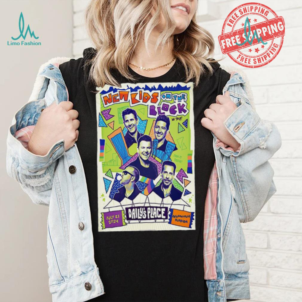New Kids On The Block Tour In Jacksonville FL July 21 2024 Poster Shirt New Kids On The Block Tour In Jacksonville FL July 21 2024 Poster Shirt