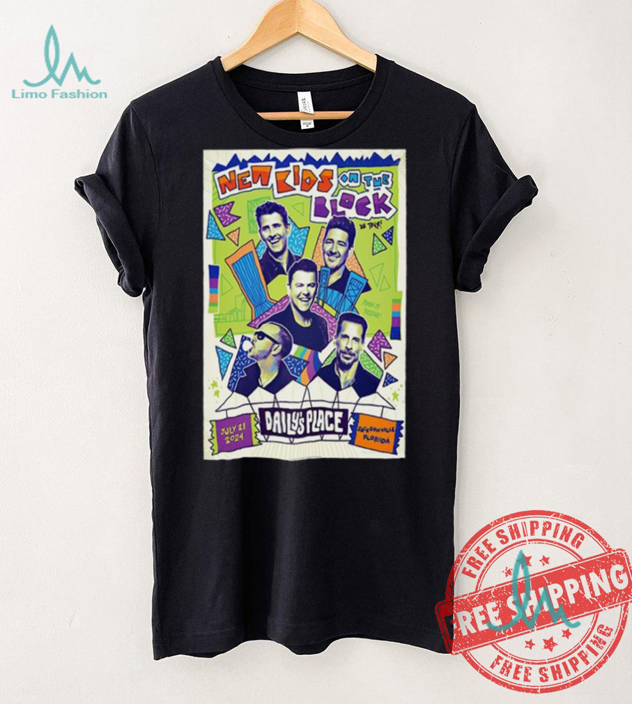 New Kids On The Block Tour In Jacksonville FL July 21 2024 Poster Shirt New Kids On The Block Tour In Jacksonville FL July 21 2024 Poster Shirt