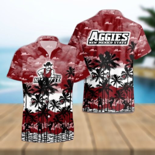 New Mexico State Aggies Palms Tree Hawaiian Shirt