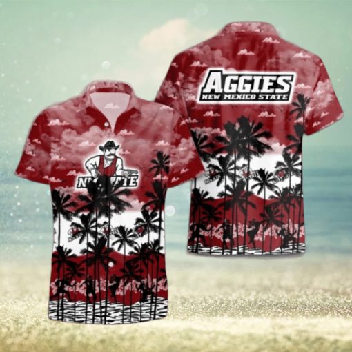 New Mexico State Aggies Palms Tree Hawaiian Shirt