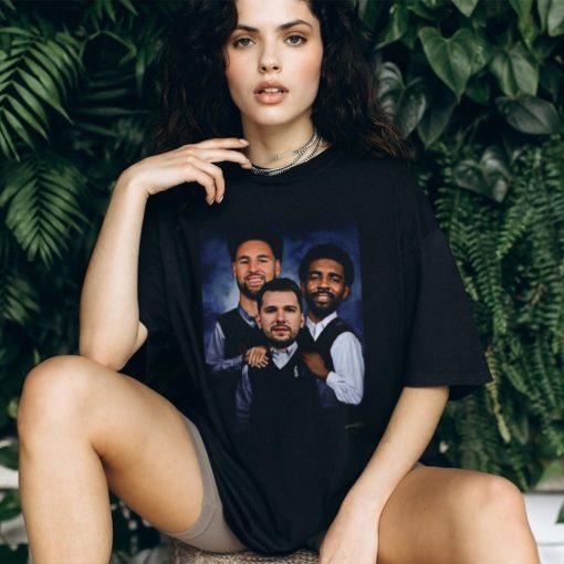 New Trio New Big 3 Luka Doncic Kyrie Irvin Klay Thompson Dallas Mavericks Vintage Unisex T Shirt
