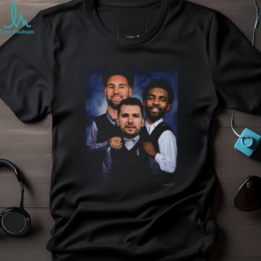 New Trio New Big 3 Luka Doncic Kyrie Irvin Klay Thompson Dallas Mavericks Vintage Unisex T Shirt