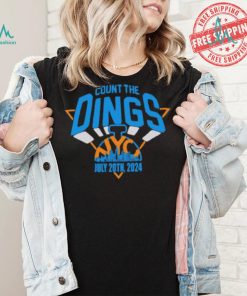 New York Knicks count the Dings NYC 2024 logo shirt