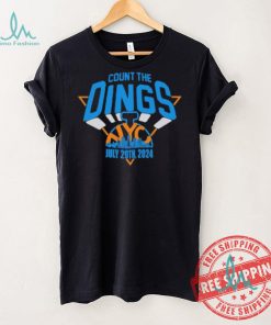 New York Knicks count the Dings NYC 2024 logo shirt