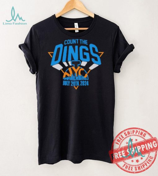 New York Knicks count the Dings NYC 2024 logo shirt