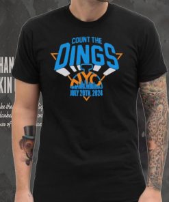 New York Knicks count the Dings NYC 2024 logo shirt