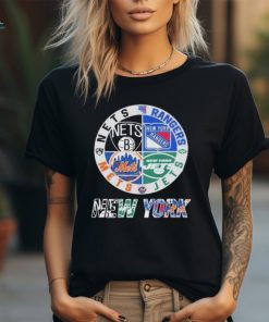 New York Mets NY Rangers NY Jets Brooklyn Nets Proud City Sport Fan T Shirt