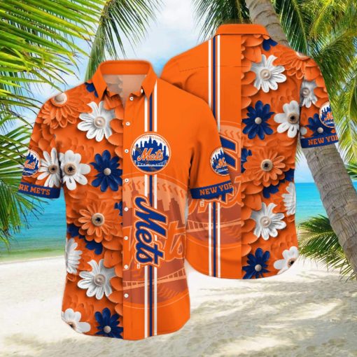 New York Mets Summer Flower Hawaii Shirts