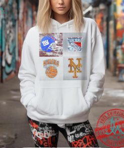 New York Sports Team Logo License Plate Art Giants Rangers Knicks Mets V8 Kids T Shirt