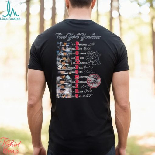 New York Yankees 2024 Times Starting Line Up T Shirt
