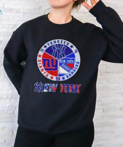 New York Yankees New York Giants New York Rangers Sports City Fan Proud T Shirt