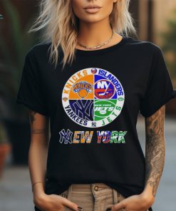New York Yankees New York Jets NY Islanders NY Knicks Sports City Fan Proud T Shirt