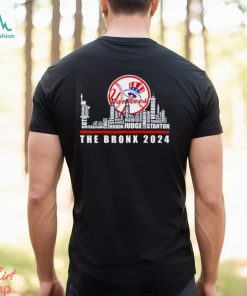 New York Yankees The Bronx Skyline players name 2024 shirt