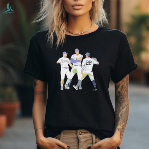 New York Yankees the holy trio caricature shirt