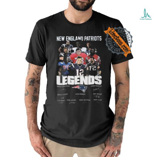 New england Patriots all the legends of best team fan signatures 2024 shirt