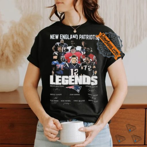 New england Patriots all the legends of best team fan signatures 2024 shirt
