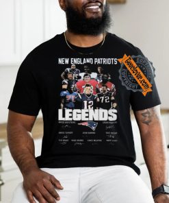New england Patriots all the legends of best team fan signatures 2024 shirt