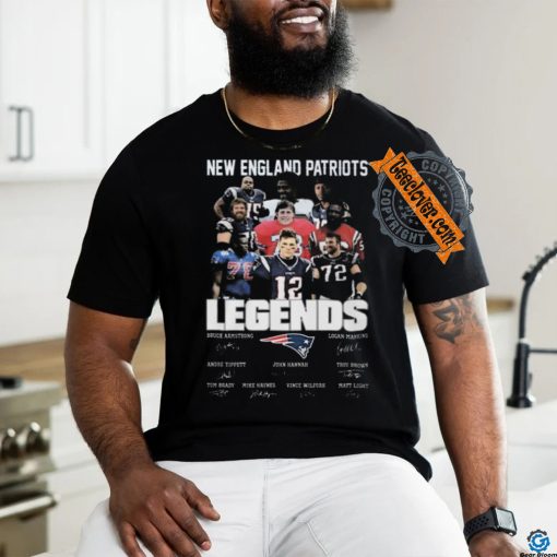 New england Patriots all the legends of best team fan signatures 2024 shirt