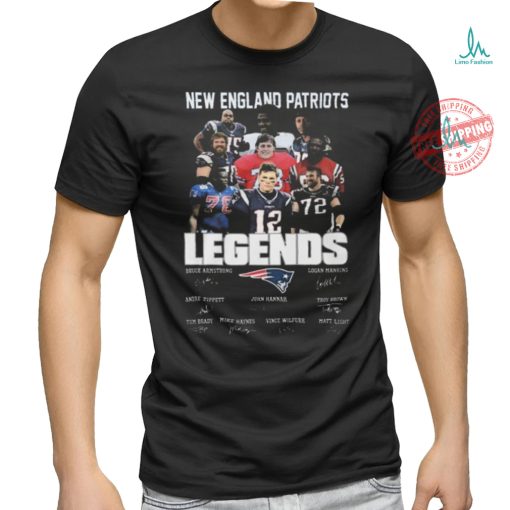 New england Patriots all the legends of best team fan signatures 2024 shirt