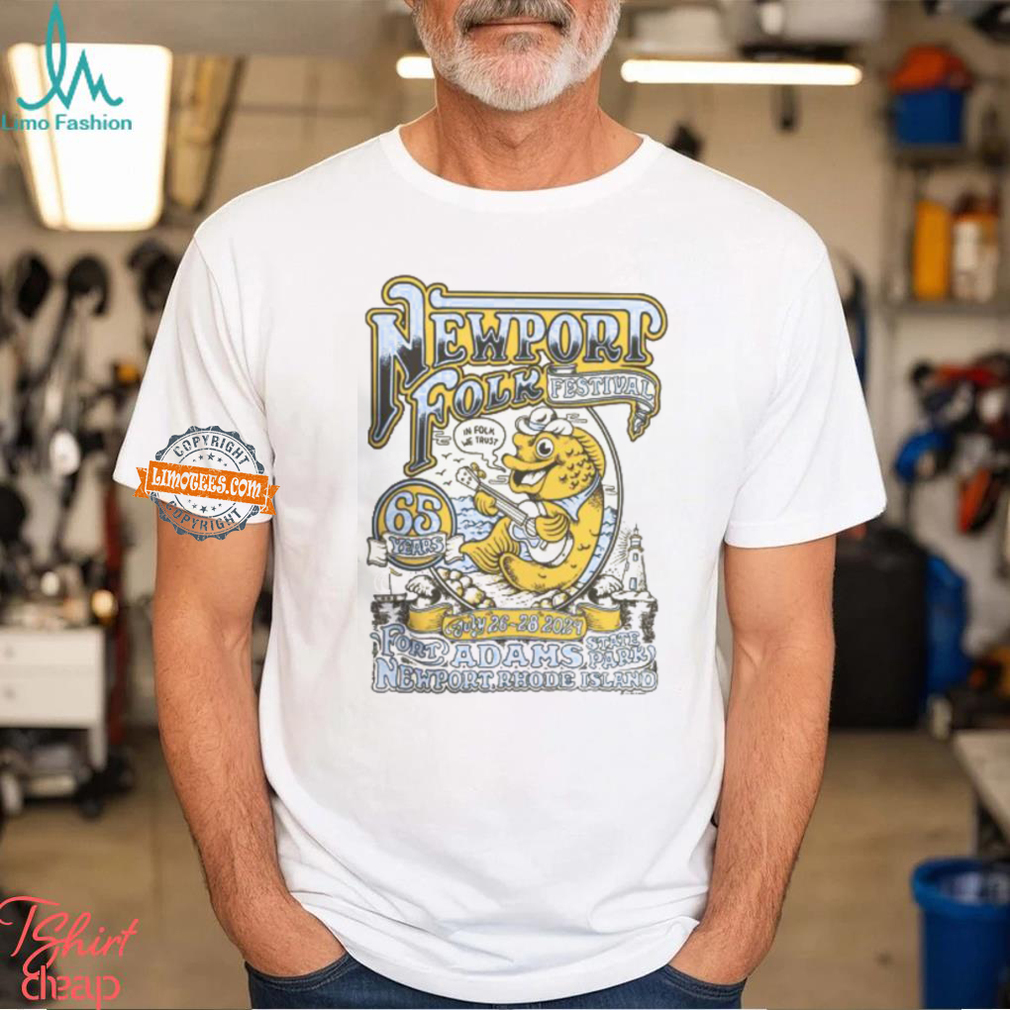 Newport Folk Festivals 65th Anniversary At Fort Adams State Park In Newport RI 2024 Unisex T Shirt Newport Folk Festivals 65th Anniversary At Fort Adams State Park In Newport RI 2024 Unisex T Shirt