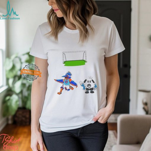 Nice Charlotte VS Inter Miami MLS 2024 mascot cartoon soccer shirt