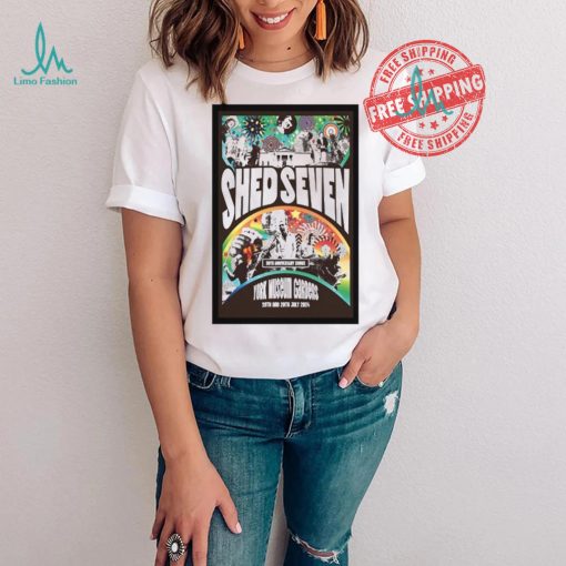 Nice Shed seven 19th and 20th july 2024 museum gardens york shirt