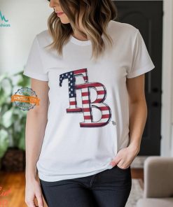 Nice Tampa Bay Rays T B logo x Flag of the United States shirt