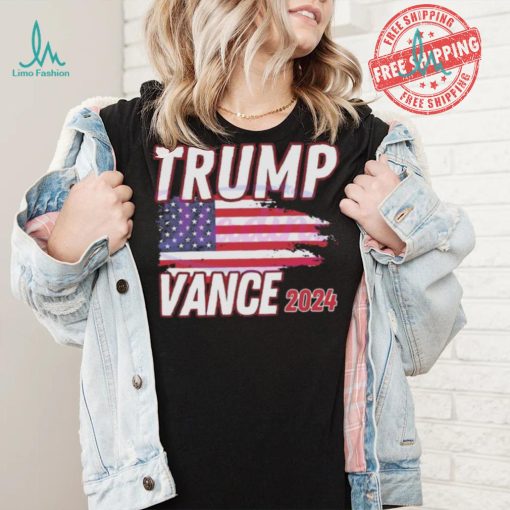 Nice Trump Vance 2024 Flag Maga American flag shirt