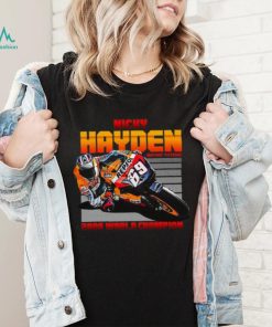 Nicky Hayden 2006 Motogp Champion Round neck T Shirt Unisex
