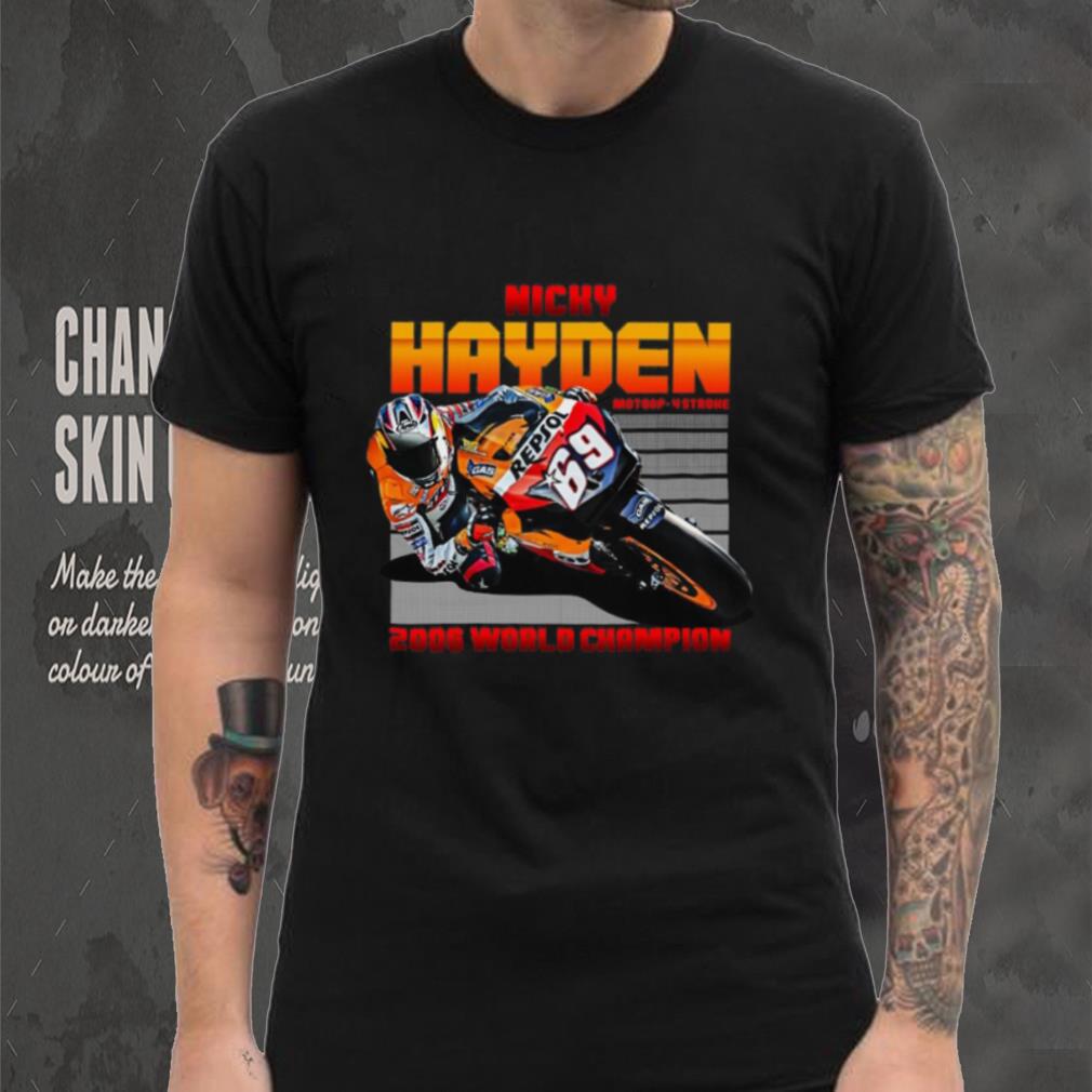 Nicky Hayden 2006 Motogp Champion Round neck T Shirt Unisex Nicky Hayden 2006 Motogp Champion Round neck T Shirt Unisex