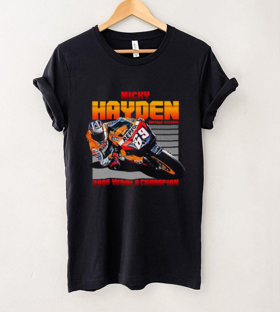 Nicky Hayden 2006 Motogp Champion Round neck T Shirt Unisex Nicky Hayden 2006 Motogp Champion Round neck T Shirt Unisex