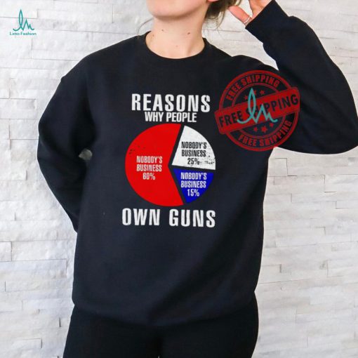 Nobody’s business reasons why people own guns shirt
