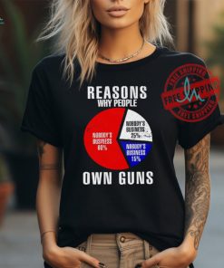 Nobody’s business reasons why people own guns shirt