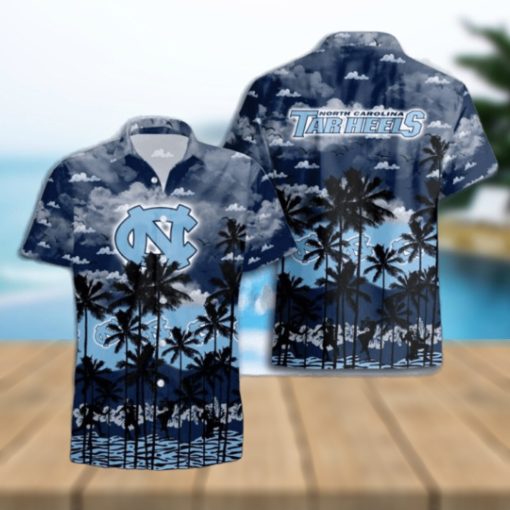 North Carolina Tar Heels Palms Tree Hawaiian Shirt