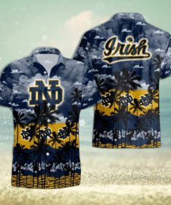 Notre Dame Fighting Irish Palms Tree Hawaiian Shirt