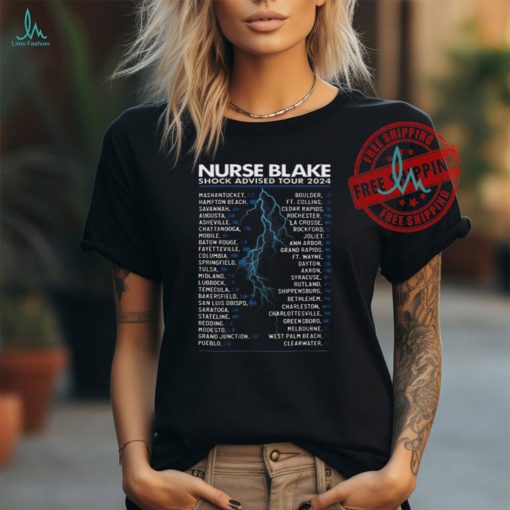 Nurseblake 2024 shock advised tour shirt