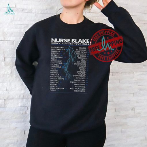 Nurseblake 2024 shock advised tour shirt