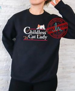 Official 2024 Childless Cat Lady T Shirt