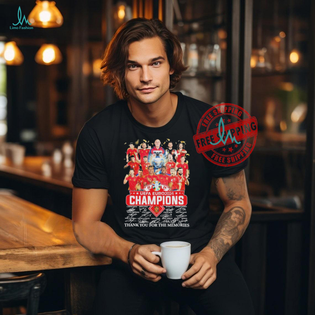 Official 2024 Spain UEFA Euro Champions Signature Thank You For The Memories Unisex T Shirt Official 2024 Spain UEFA Euro Champions Signature Thank You For The Memories Unisex T Shirt