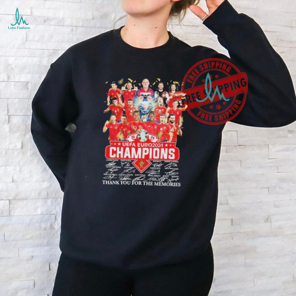 Official 2024 Spain UEFA Euro Champions Signature Thank You For The Memories Unisex T Shirt Official 2024 Spain UEFA Euro Champions Signature Thank You For The Memories Unisex T Shirt