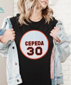 Official 30 Orlando Cepeda San Francisco Giants Memories Logo Shirt