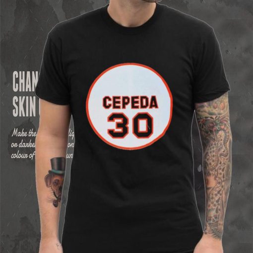 Official 30 Orlando Cepeda San Francisco Giants Memories Logo Shirt