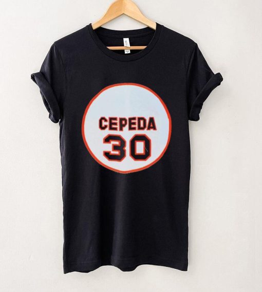 Official 30 Orlando Cepeda San Francisco Giants Memories Logo Shirt