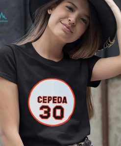 Official 30 Orlando Cepeda San Francisco Giants Memories Logo Shirt