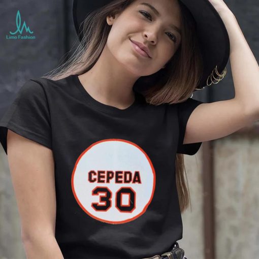 Official 30 Orlando Cepeda San Francisco Giants Memories Logo Shirt