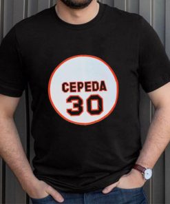 Official 30 Orlando Cepeda San Francisco Giants Memories Logo Shirt