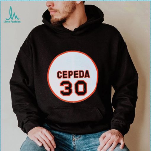 Official 30 Orlando Cepeda San Francisco Giants Memories Logo Shirt