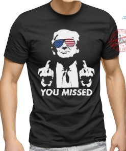 Official 39 84 Donald Trump Tee Shirt YOU MISSED FIGHT! MAGA shirt